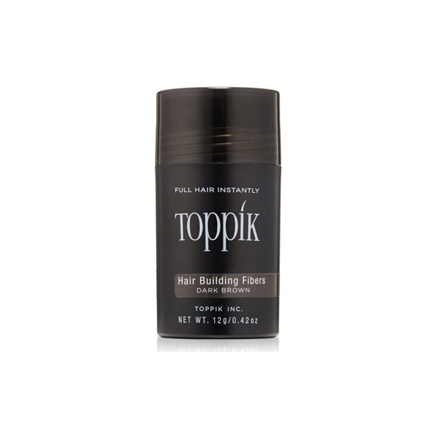 Toppik®-Hair-Building-Fibers-Καστανό-Σκούρο-Dark-Brown-12g