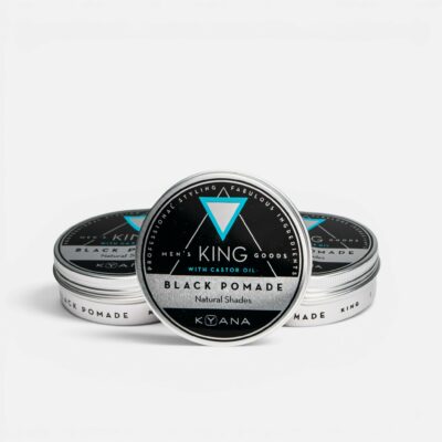 KING BLACK POMADE 100ml / μαύρη πομάδα για styling & χρώμα
