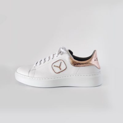 ΑΝΑΤΟΜΙΚΑ ΠΑΠΟΥΤΣΙΑ KYANA -  ΛΕΥΚΑ ΜΕ ROSE GOLD ΛΕΠΤΟΜΕΡΕΙΑ